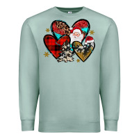 Seafoam Christmas heart Premium Sweatshirt - JahusDesignShop