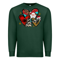Sports Green Christmas heart Premium Sweatshirt - JahusDesignShop