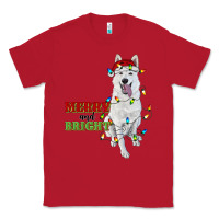 Red merry and bright white shepherd Classic Tee - RanaPortraitStore