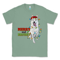Sage merry and bright white shepherd Classic Tee - RanaPortraitStore
