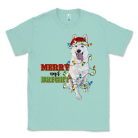 Seafoam merry and bright white shepherd Classic Tee - RanaPortraitStore