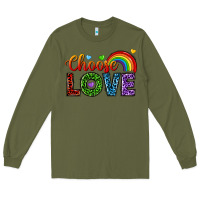 Army Green choose love Long Sleeve Tee - texasbilliewilder