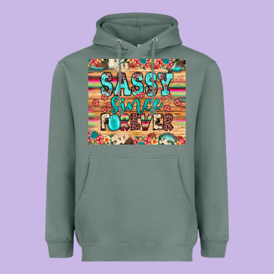 Sassy Since Forever Heavyweight Hoodie Designed By Jahusdesignshop