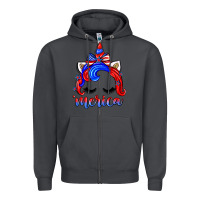 Smoke 4th of july 'merica unicorn Zipper Hoodie - Zillion Design Studio