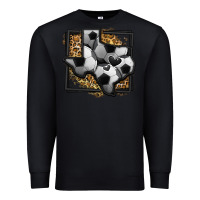 Black leopard soccer texas map Premium Sweatshirt - Jasminsmagicworld