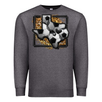 Charcoal Heather leopard soccer texas map Premium Sweatshirt - Jasminsmagicworld
