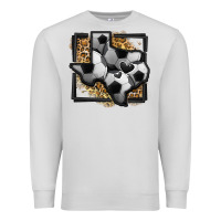 Dove Grey leopard soccer texas map Premium Sweatshirt - Jasminsmagicworld