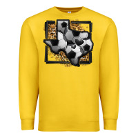 Lemon leopard soccer texas map Premium Sweatshirt - Jasminsmagicworld