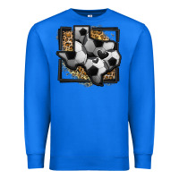 True Royal leopard soccer texas map Premium Sweatshirt - Jasminsmagicworld
