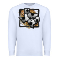 White leopard soccer texas map Premium Sweatshirt - Jasminsmagicworld