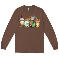 Chestnut latte coffee cups Long Sleeve Tee - Zillion Design Studio