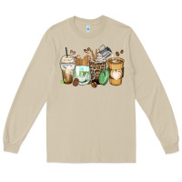 Mushroom latte coffee cups Long Sleeve Tee - Zillion Design Studio