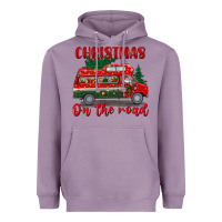 Lavender christmas on the road Heavyweight Hoodie - BundleAndBundleShop