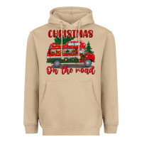 Mushroom christmas on the road Heavyweight Hoodie - BundleAndBundleShop
