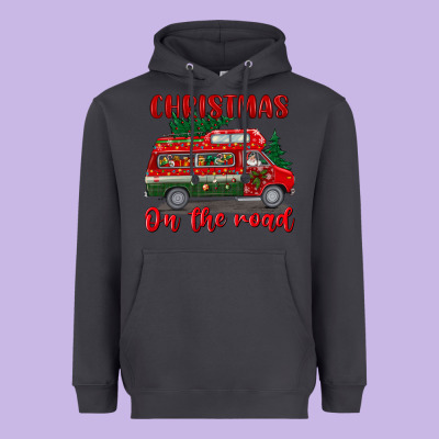 Christmas On The Road Heavyweight Hoodie Designed By Bundleandbundleshop
