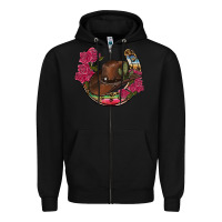 Black western serape horseshoe Zipper Hoodie - RanaPortraitStore