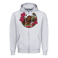 Heather Grey western serape horseshoe Zipper Hoodie - RanaPortraitStore