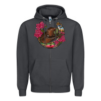Smoke western serape horseshoe Zipper Hoodie - RanaPortraitStore