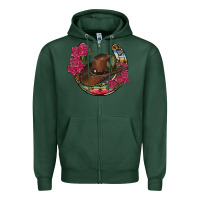 Sports Green western serape horseshoe Zipper Hoodie - RanaPortraitStore