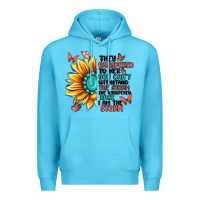 Ocean Blue they whispered to her you can't withstand the stor Premium Hoodie - MaliasSmallBusiness