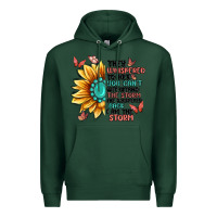Sports Green they whispered to her you can't withstand the stor Premium Hoodie - MaliasSmallBusiness