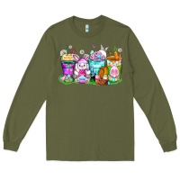 Army Green easter coffee cups Long Sleeve Tee - Zillion Design Studio