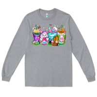 Heather Grey easter coffee cups Long Sleeve Tee - Zillion Design Studio