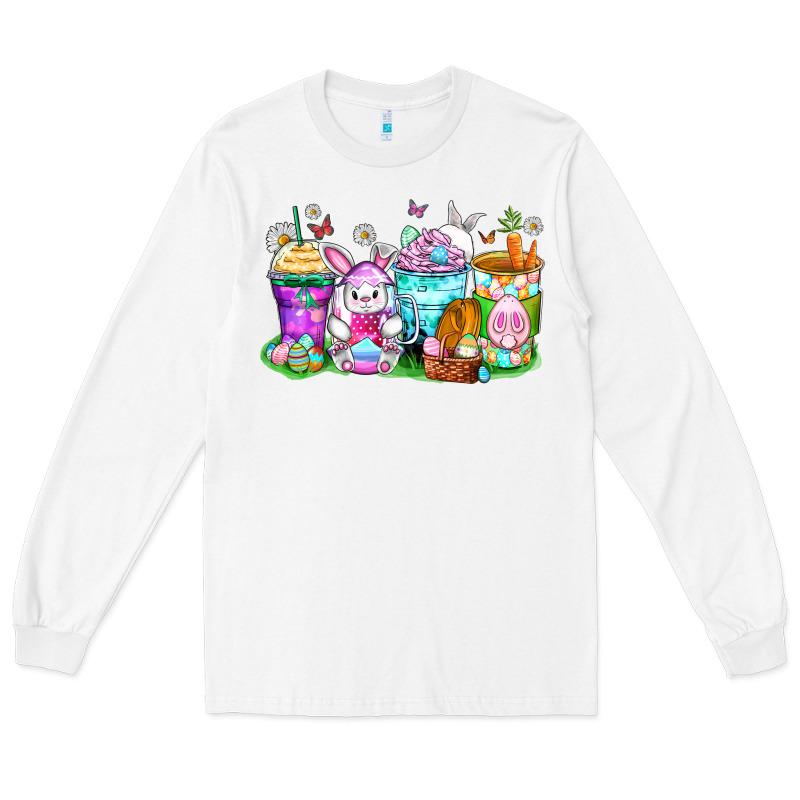 Easter Coffee Cups Long Sleeve Tee by Zillion Design Studio | Teevron