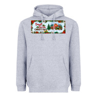 Heather Grey small town christmas Heavyweight Hoodie - BundleAndBundleShop