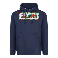 Navy small town christmas Heavyweight Hoodie - BundleAndBundleShop