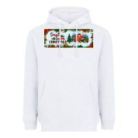 White small town christmas Heavyweight Hoodie - BundleAndBundleShop