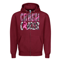 Burgundy Crush Cancer Zipper Hoodie - texasbilliewilder
