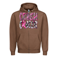 Crush Cancer Zipper Hoodie | Teevron