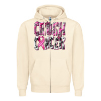 Sandshell Crush Cancer Zipper Hoodie - texasbilliewilder