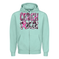 Seafoam Crush Cancer Zipper Hoodie - texasbilliewilder