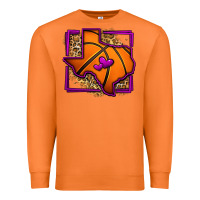 Carrot leopard basketball texas map Premium Sweatshirt - Jasminsmagicworld
