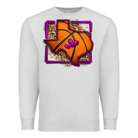 Dove Grey leopard basketball texas map Premium Sweatshirt - Jasminsmagicworld