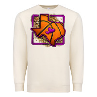 Sandshell leopard basketball texas map Premium Sweatshirt - Jasminsmagicworld