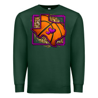 Sports Green leopard basketball texas map Premium Sweatshirt - Jasminsmagicworld
