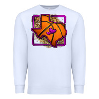 White leopard basketball texas map Premium Sweatshirt - Jasminsmagicworld