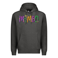Charcoal Heather mardi gras mambo Premium Hoodie - MaliasSmallBusiness