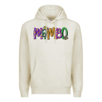 Oatmeal Heather mardi gras mambo Premium Hoodie - MaliasSmallBusiness