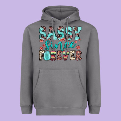 Sassy Since Forever Heavyweight Hoodie Designed By Jahusdesignshop