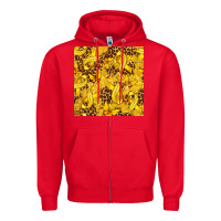 Red Childhood Cancer Butterfly Zipper Hoodie - texasbilliewilder
