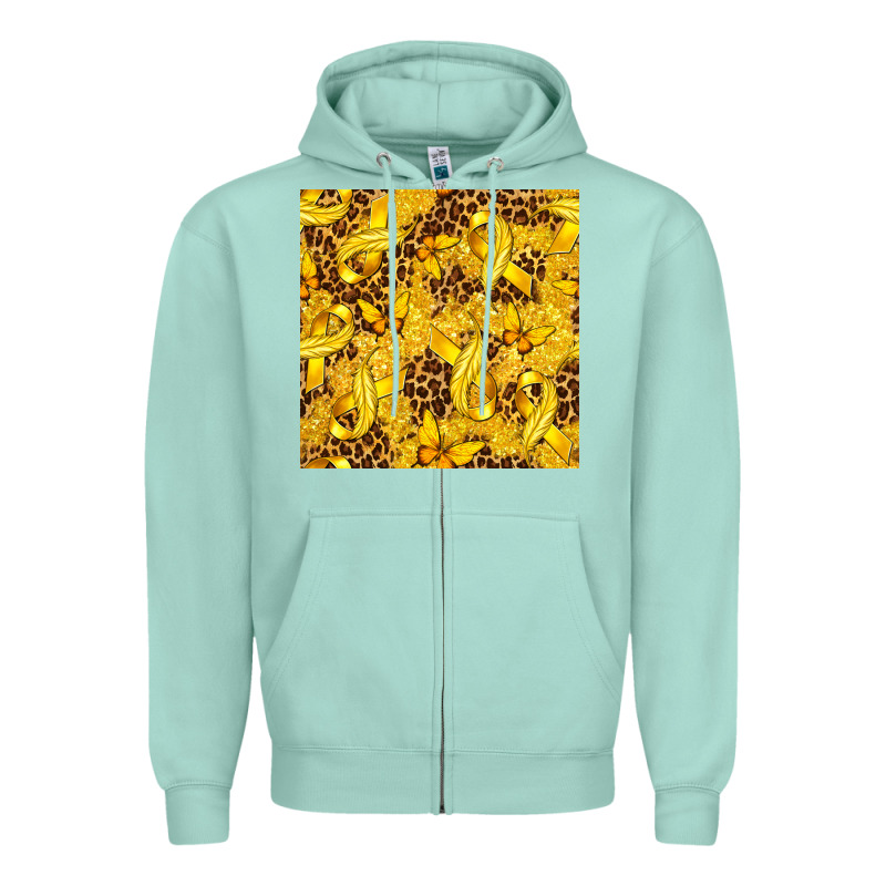 Childhood Cancer Butterfly Zipper Hoodie by texasbilliewilder | Teevron