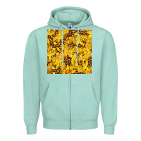 Seafoam Childhood Cancer Butterfly Zipper Hoodie - texasbilliewilder