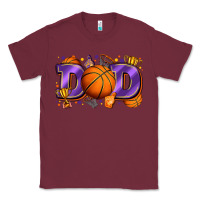 Burgundy dad basketball Classic Tee - Zillion Design Studio