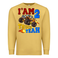 Antique Gold i'am two truck yeah Premium Sweatshirt - Artiststas