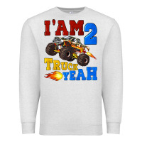 Oatmeal Heather i'am two truck yeah Premium Sweatshirt - Artiststas