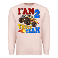 Pale Pink i'am two truck yeah Premium Sweatshirt - Artiststas